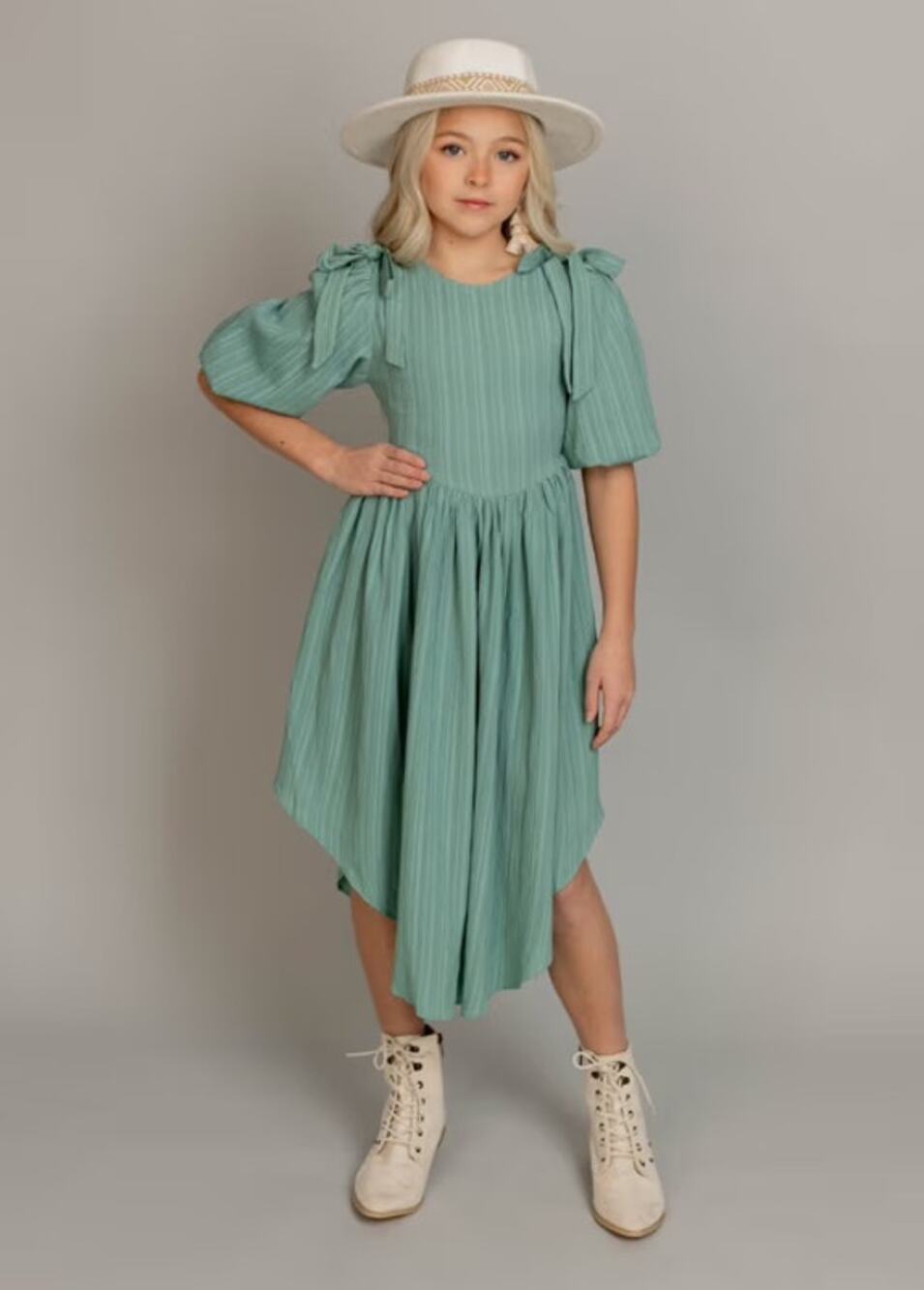Joyfolie Mia Joy Maylie Dress in Aqua Girl's Size 3